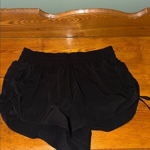 Aerie Black Athletic Shorts! Super cute ties on each side! Size large